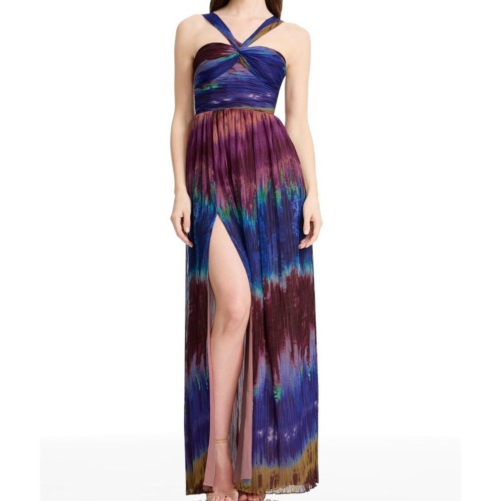 Dress The Population Tau Sweetheart Neck Sunset Multi Dress Womens Size XXL NWT